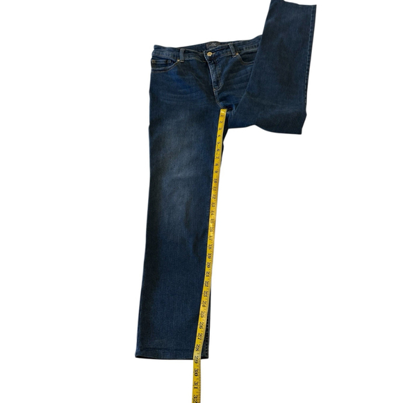 Chicos So Lifting Straight Denim Jeans Womens 8 (Chicos Size 1) Blue Mid-Rise - Picture 15 of 16